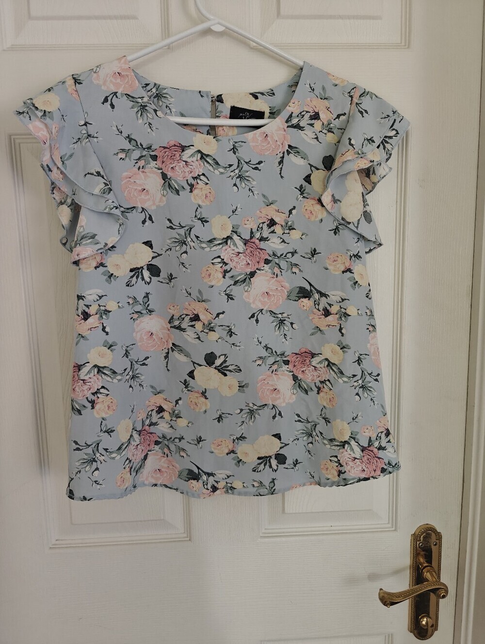 MILK&HONEY Floral Short Sleeve Blouse
